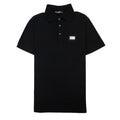 Dolce & Gabbana Branded Tag Pique Polo Black N0000