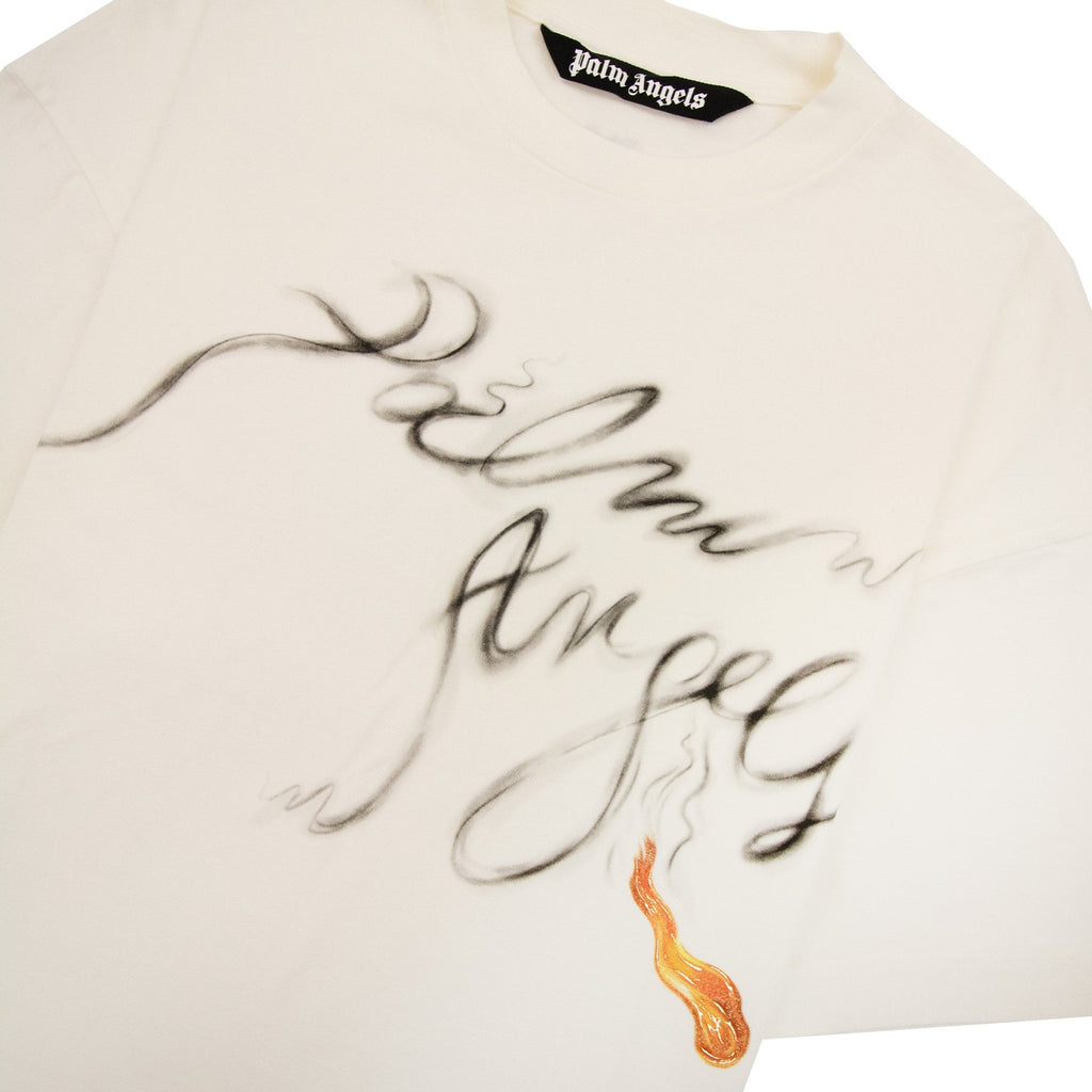 Palm Angels Foggy Pa T Shirt White/black