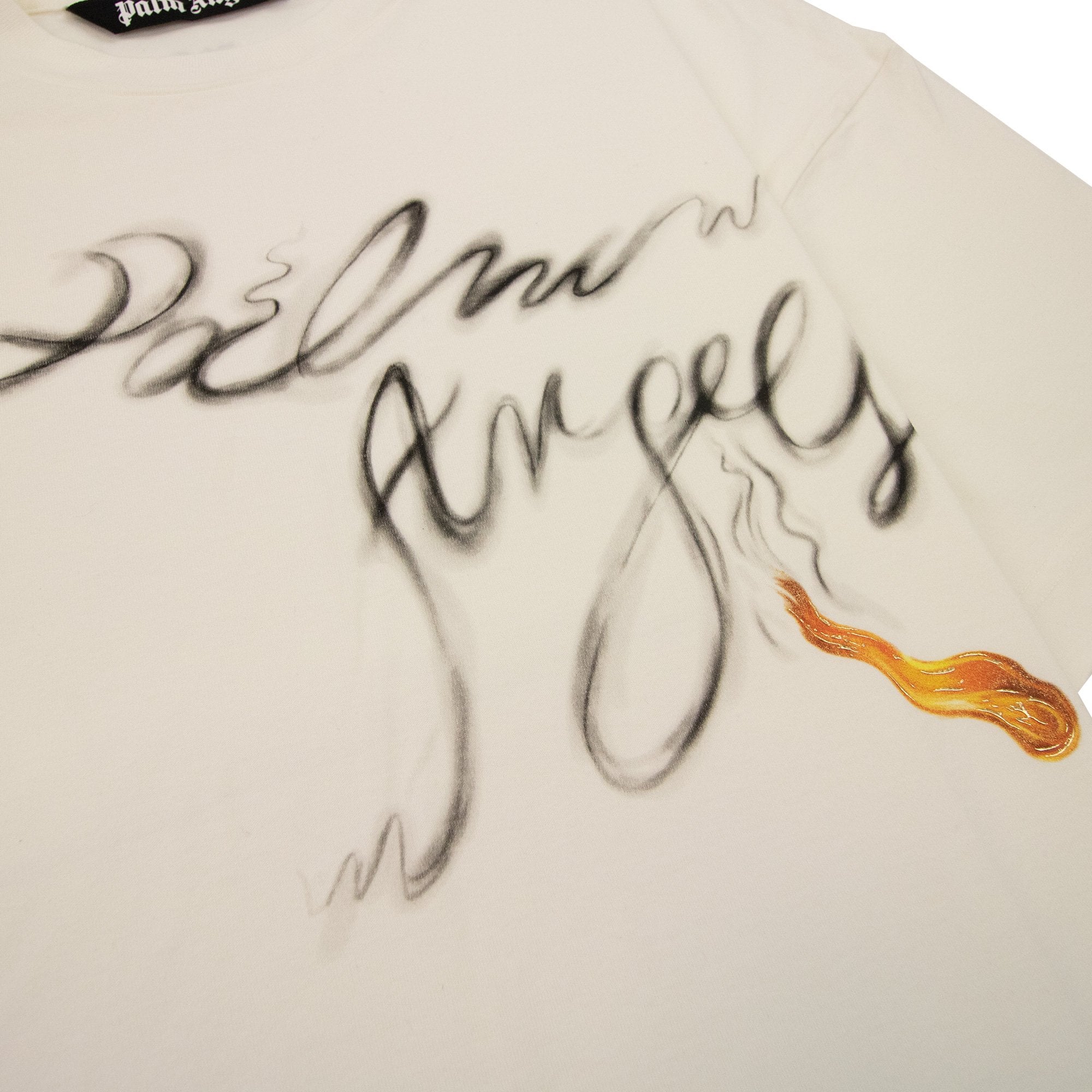 Palm Angels Foggy Pa T Shirt White/black