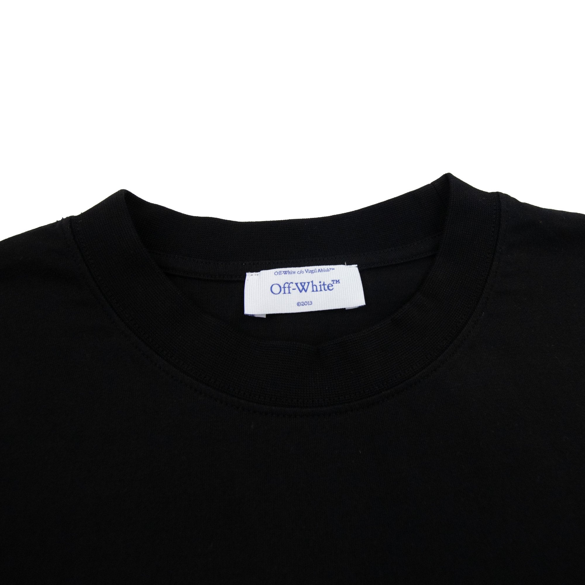 Off White 23 Logo Slim S/s T Shirt Black/white