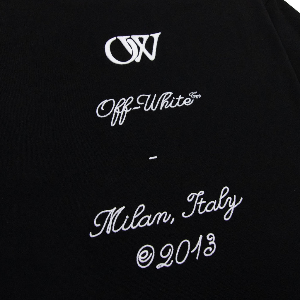 Off White 23 Logo Slim S/s T Shirt Black/white