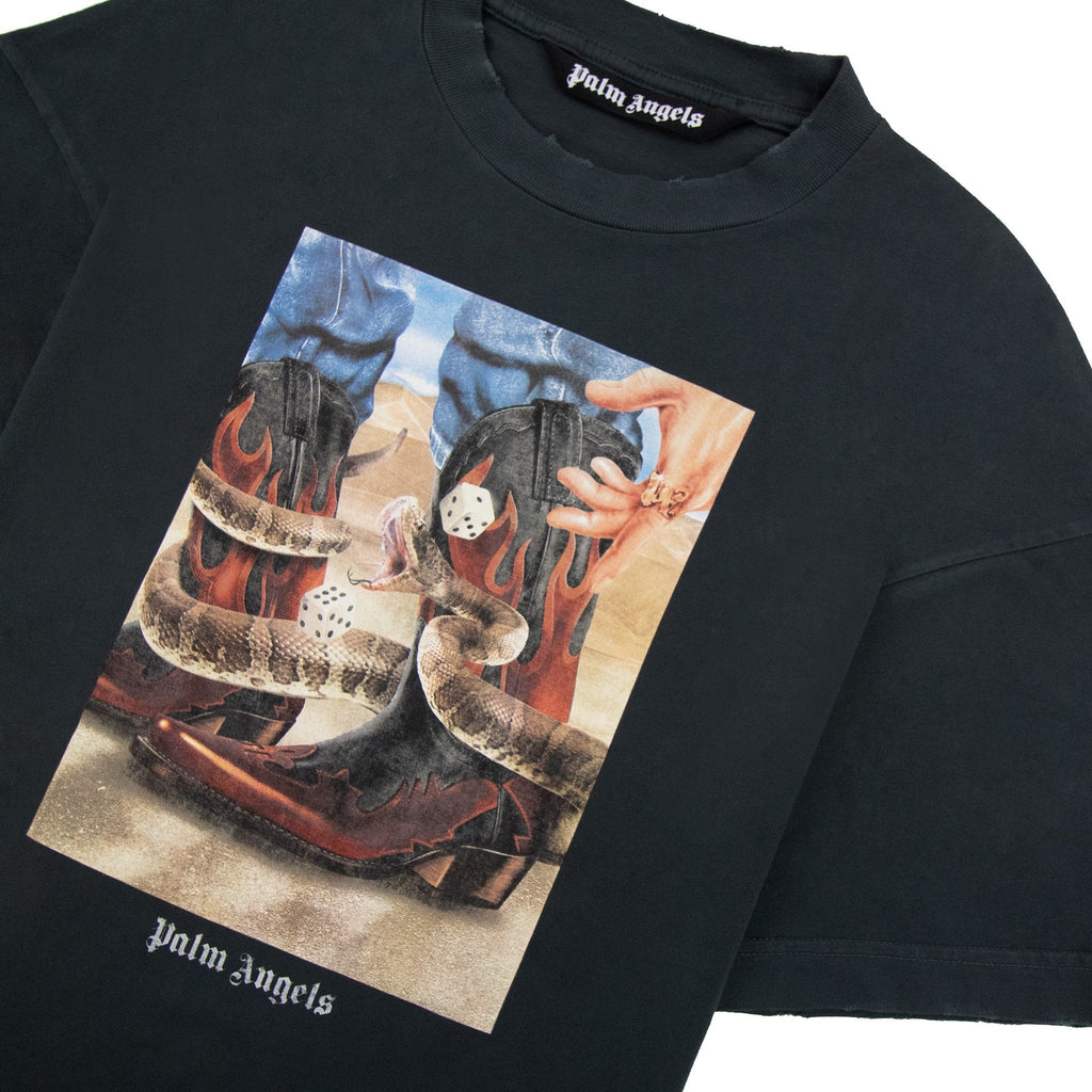 Palm Angels Dice Game Classic T Shirt Black Multi