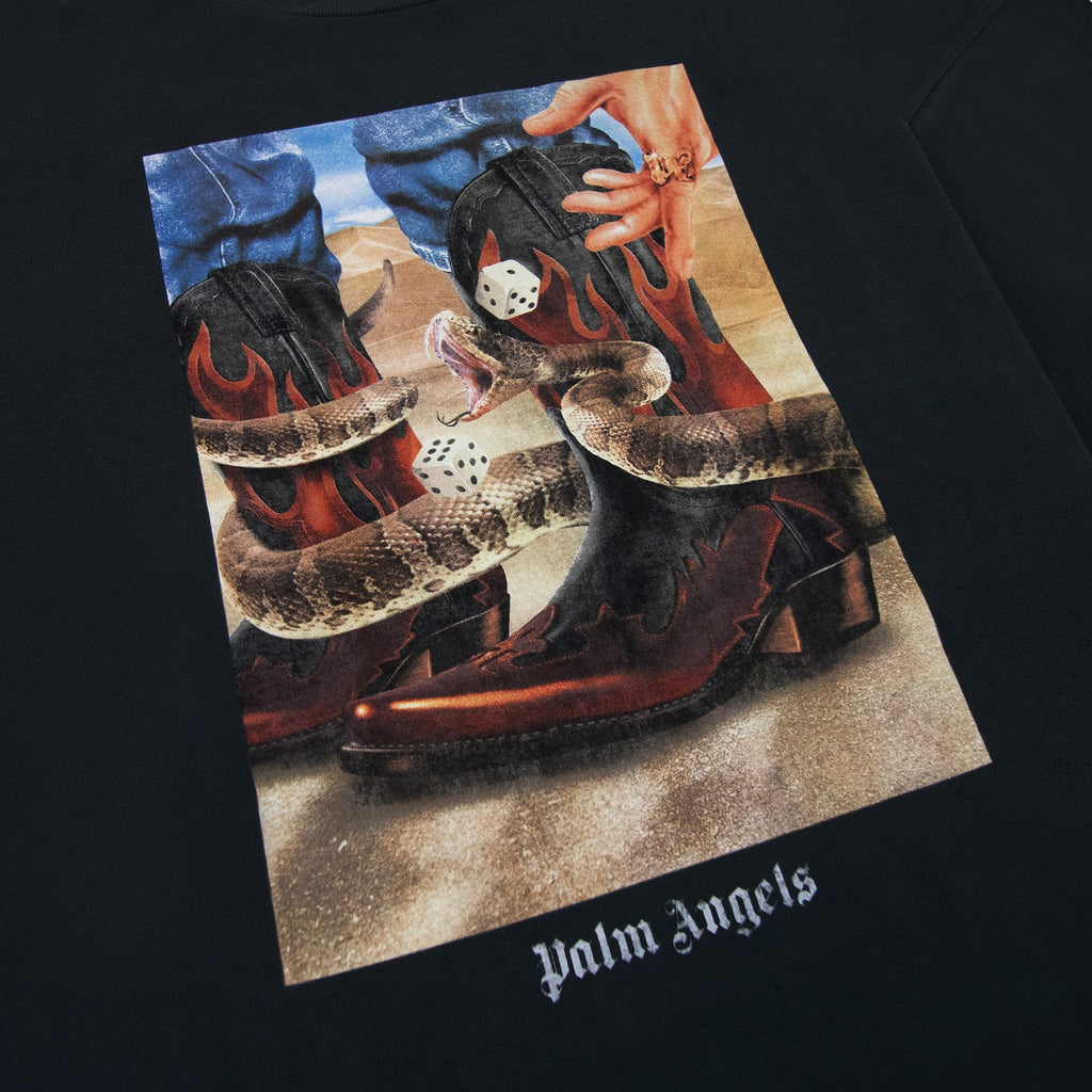 Palm Angels Dice Game Classic T Shirt Black Multi