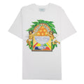 Casablanca Triomphe Dorange Printed Cotton T-shirt White 001