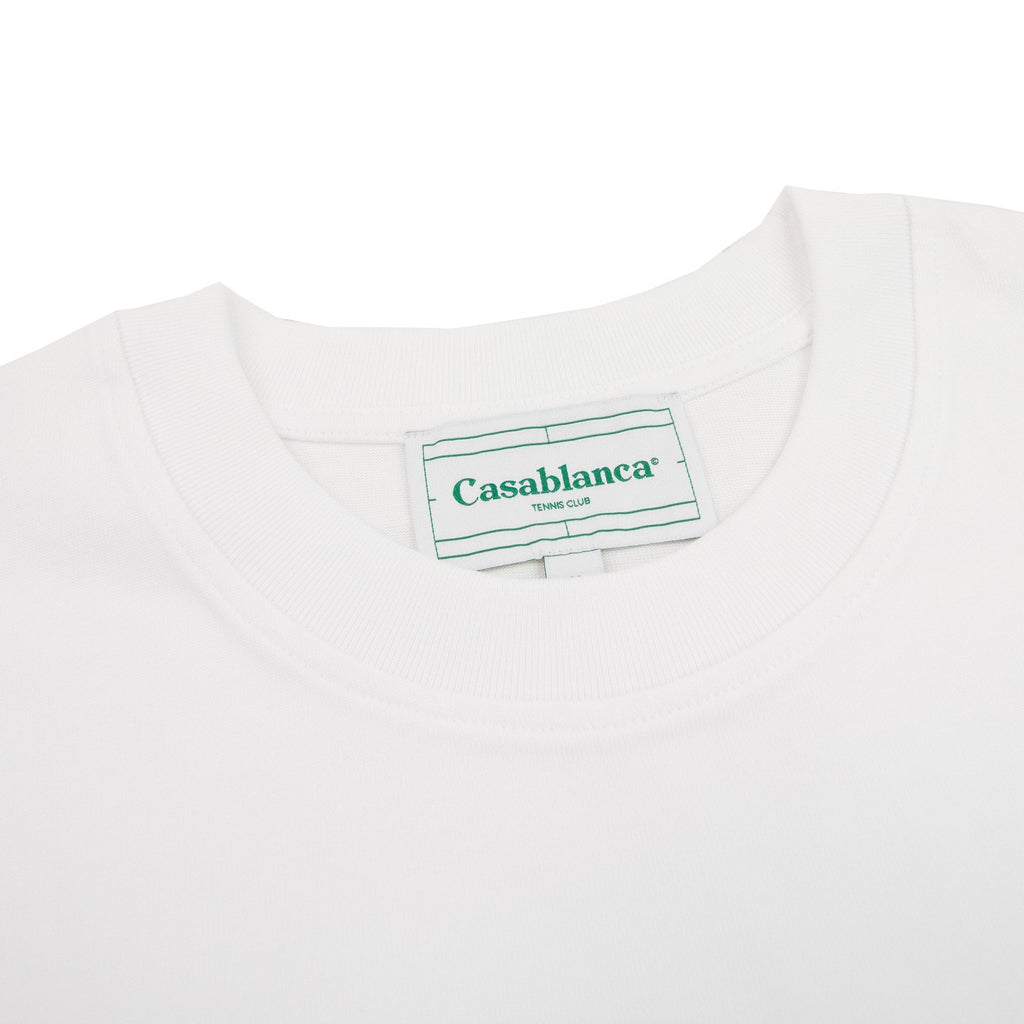 Casablanca Triomphe Dorange Printed Cotton T-shirt White 001