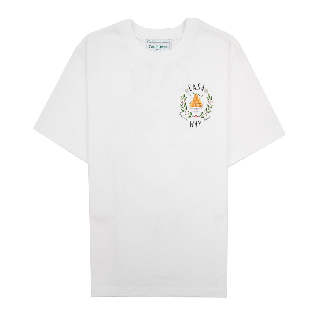 Casablanca Casa Way Printed T Shirt White 001