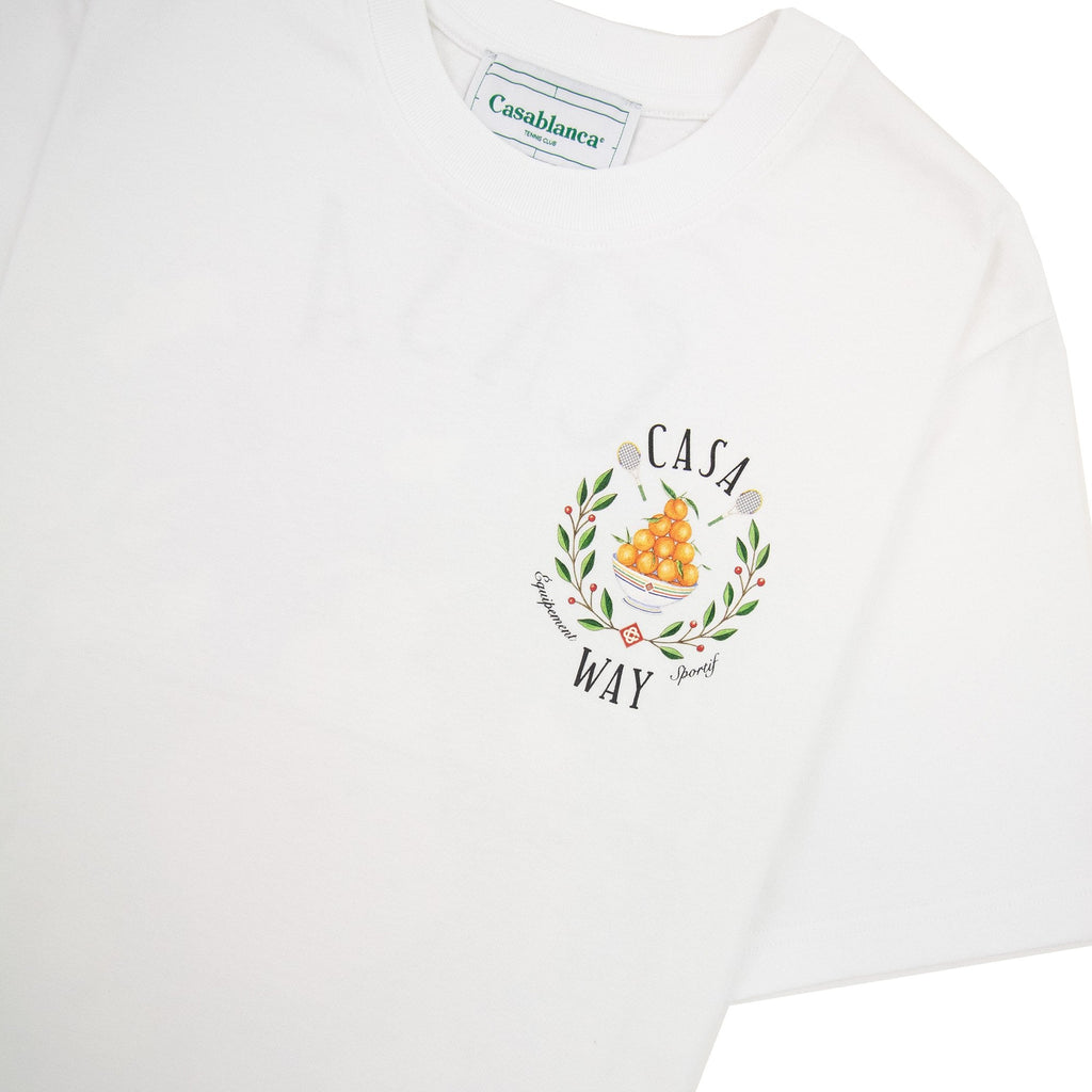 Casablanca Casa Way Printed T Shirt White 001