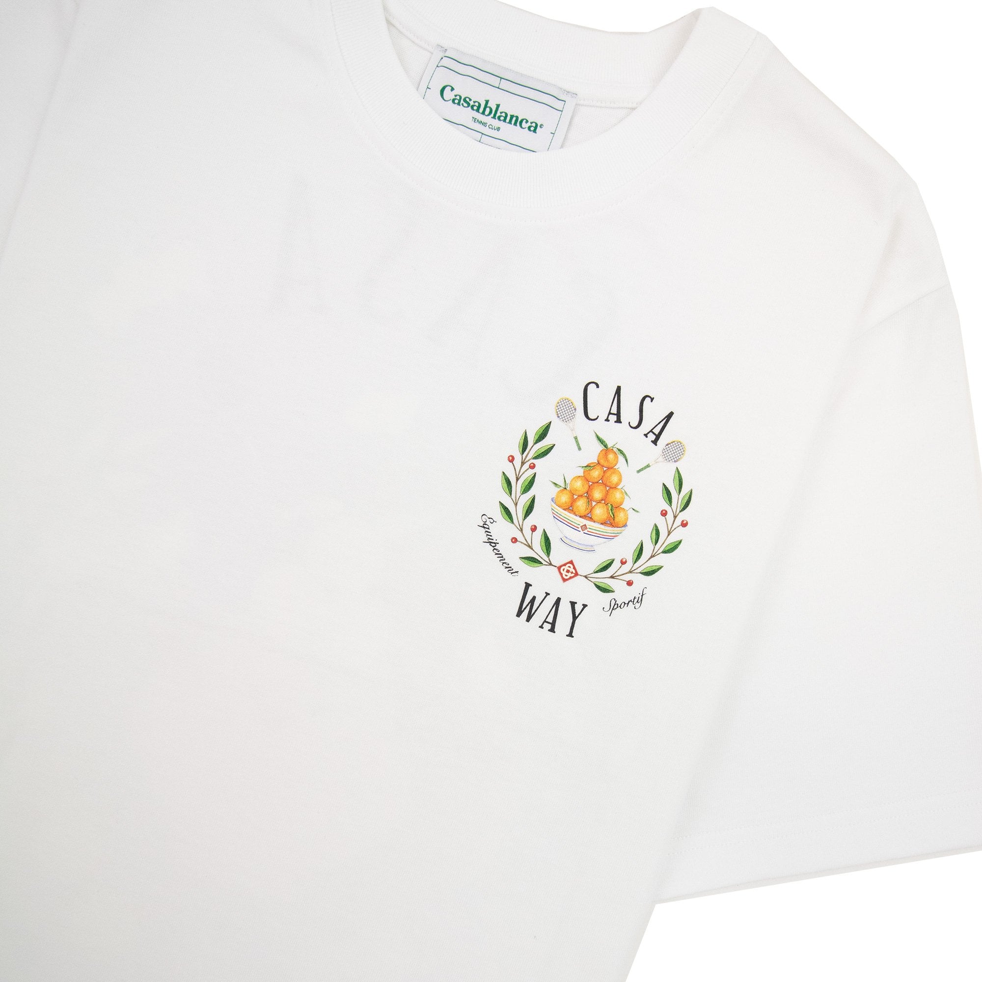 Casablanca Casa Way Printed T Shirt White 001