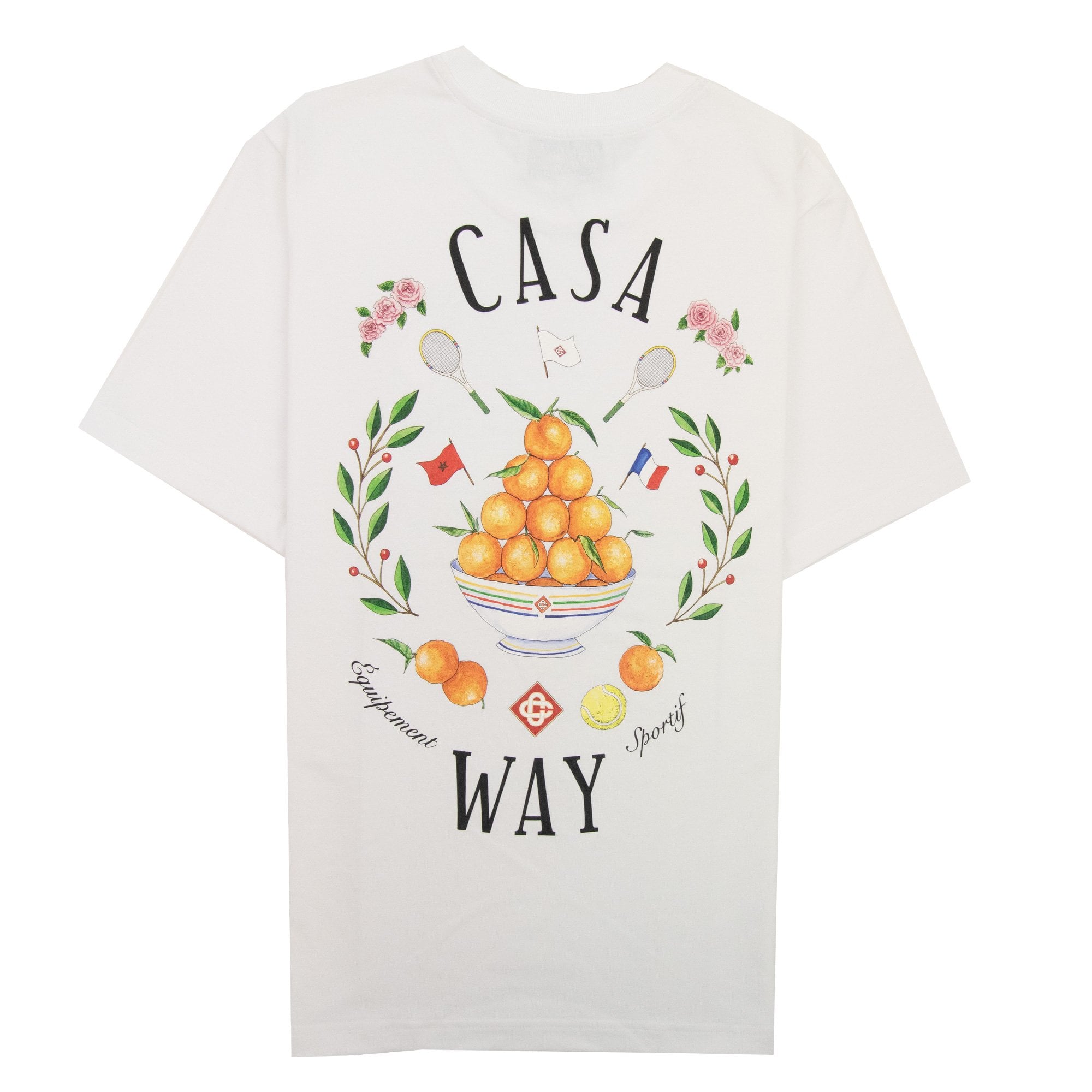 Casablanca Casa Way Printed T Shirt White 001