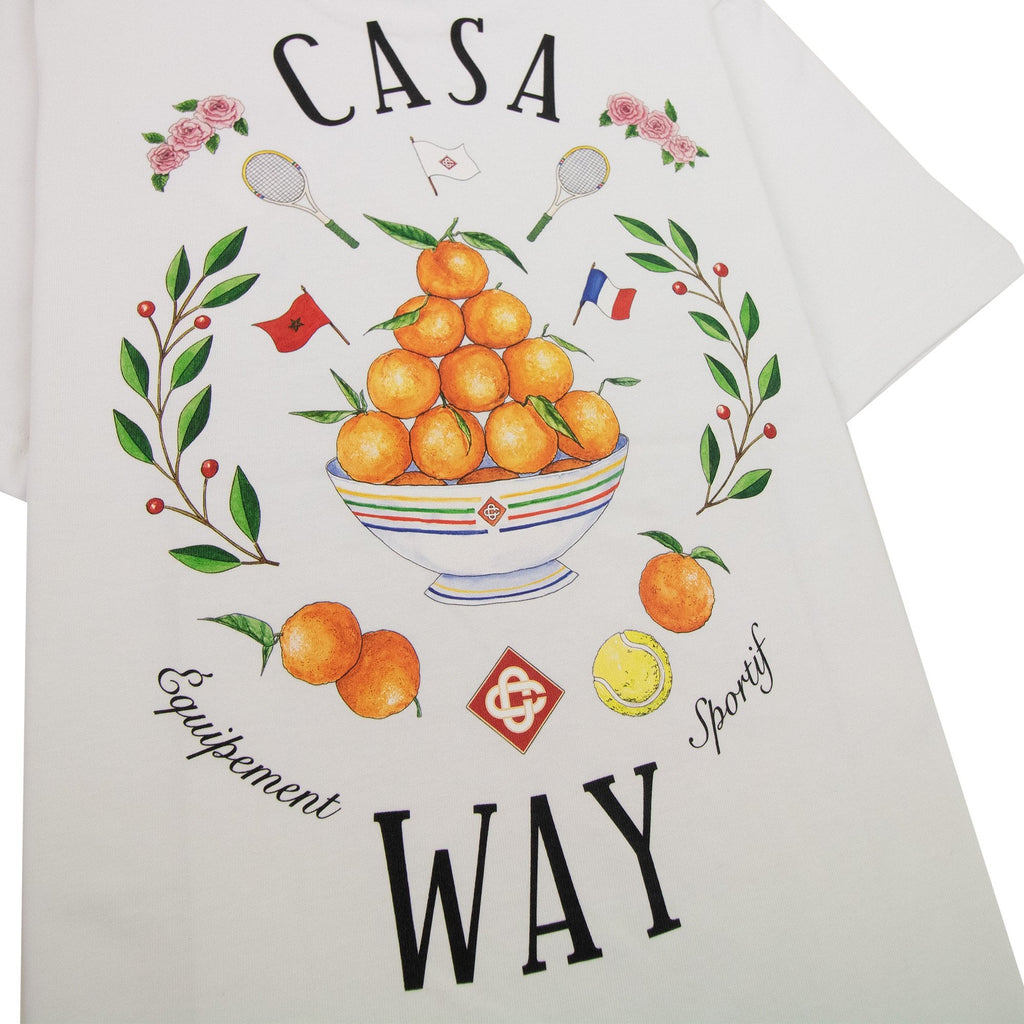 Casablanca Casa Way Printed T Shirt White 001