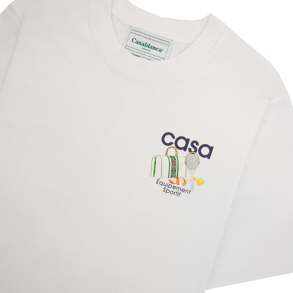 Casablanca Equipement Sportif Printed T Shirt White 001