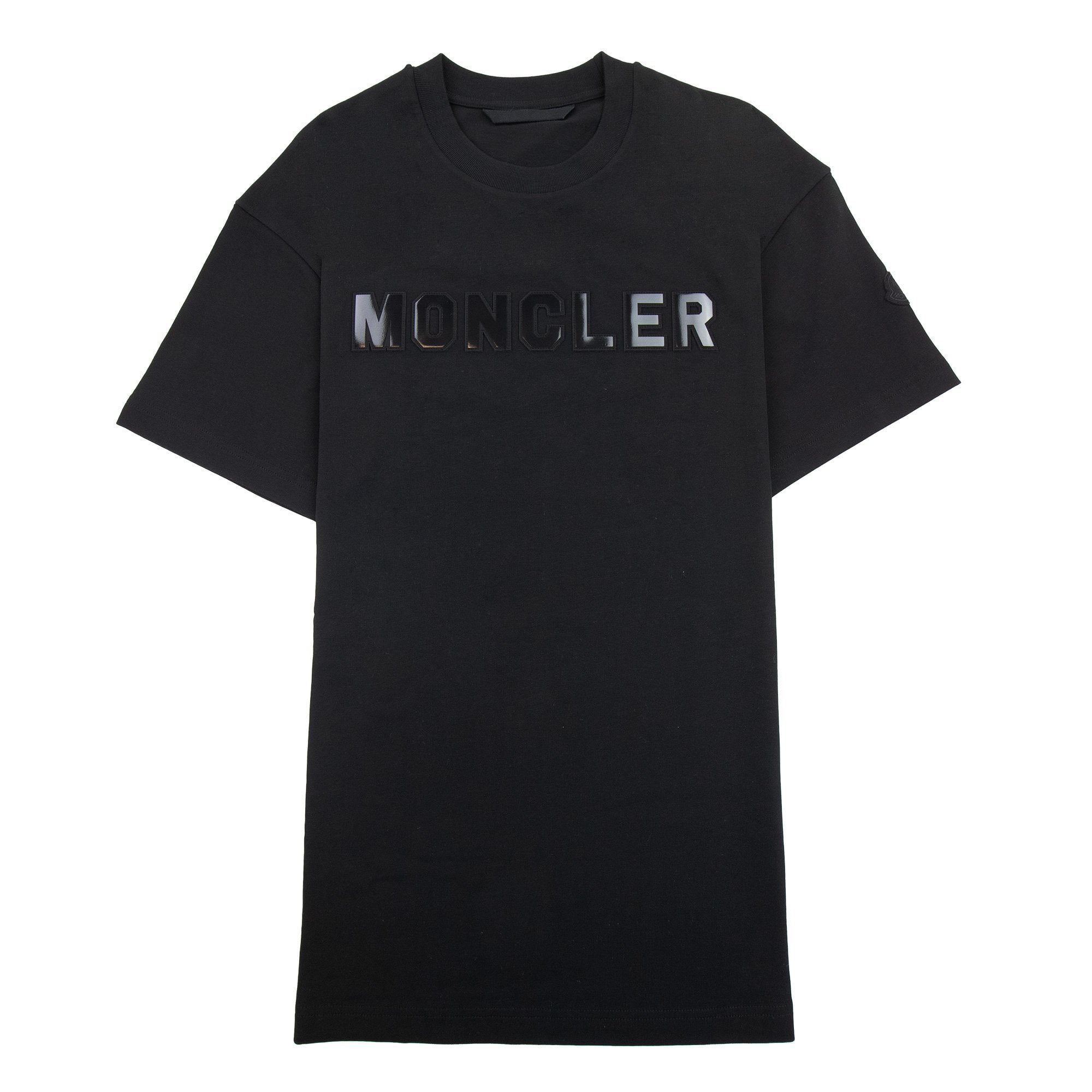 Moncler Cotton Logo T Shirt Black 999