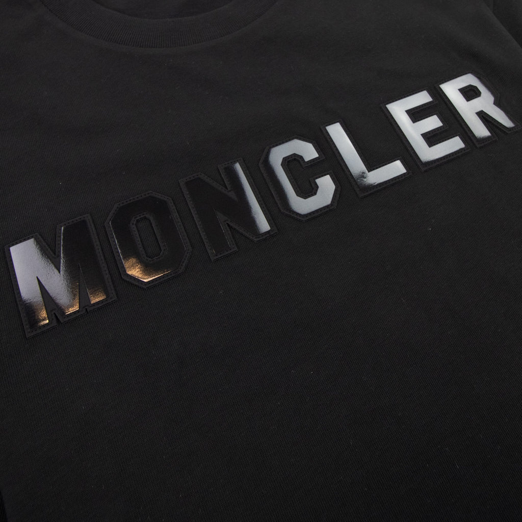 Moncler Cotton Logo T Shirt Black 999
