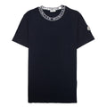 Moncler Neck Logo Ss T Shirt Black 999