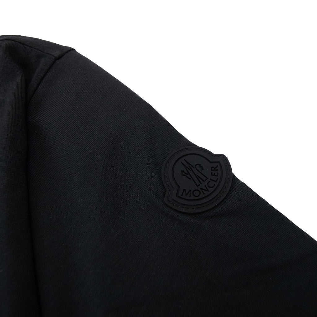 Moncler Pocket Arm Patch Logo T Shirt Black 999