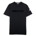 Moncler Embossed Tennis Logo T Shirt Black 999