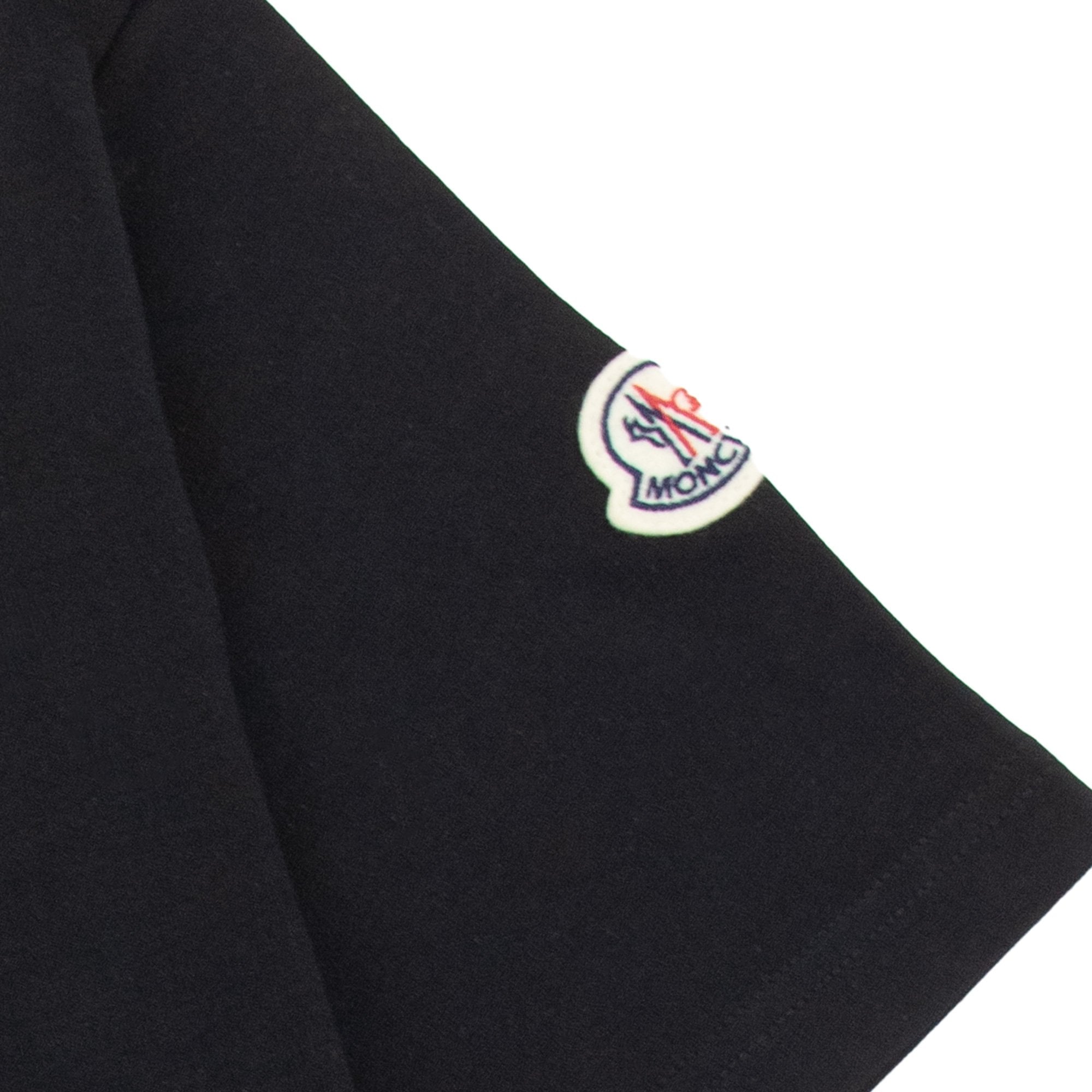 Moncler Embossed Tennis Logo T Shirt Black 999