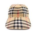 Burberry Check Cotton Baseball Cap Archive Beige