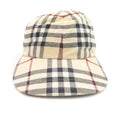Burberry Check Cotton Baseball Cap Stone