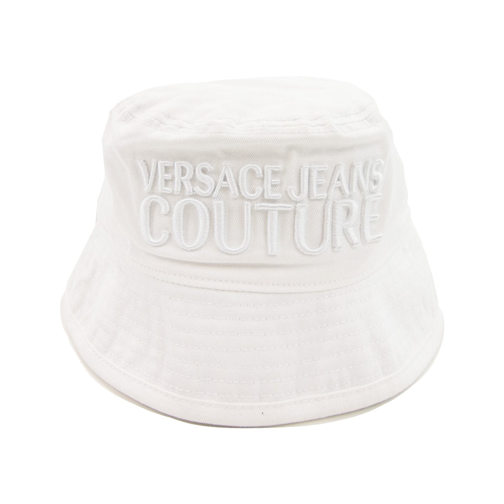 Versace Jeans Couture Logo Embroidered Fisherman Hat White 003