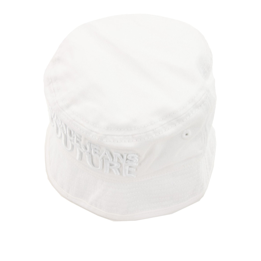 Versace Jeans Couture Logo Embroidered Fisherman Hat White 003
