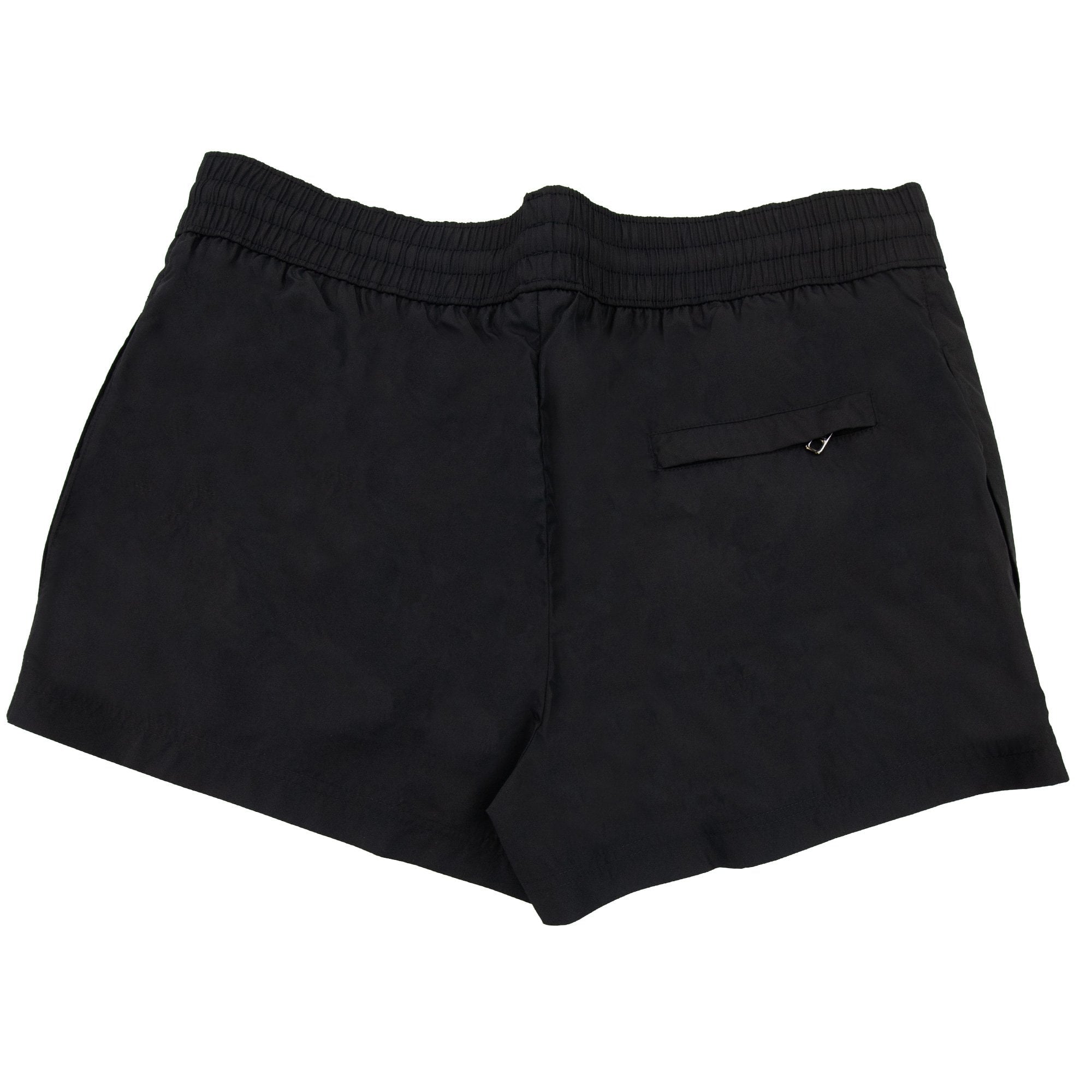 Dolce & Gabbana Branded Tag Logo Swim Shorts Black N0000
