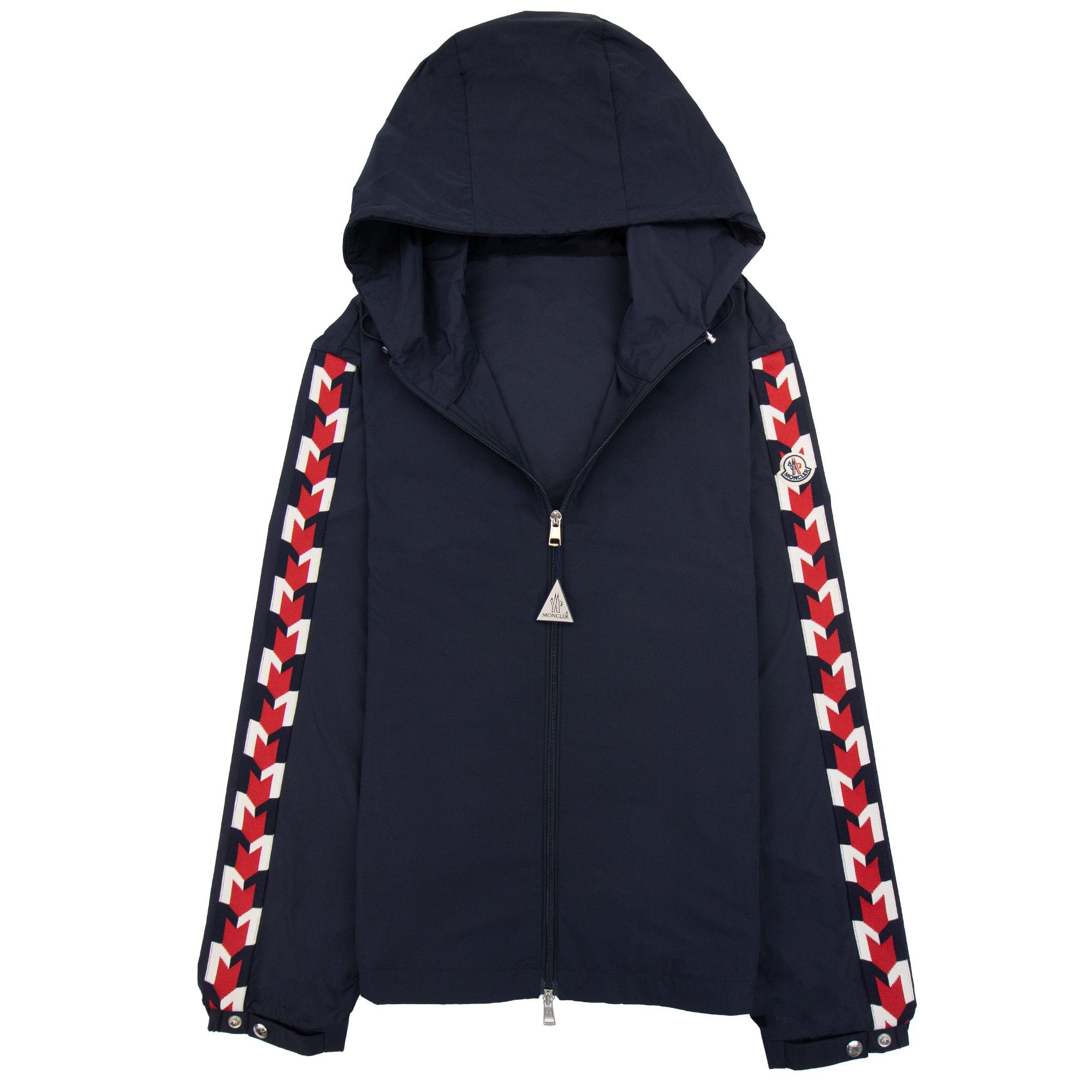 Moncler Moyse Monogram Print Shell Jacket Navy