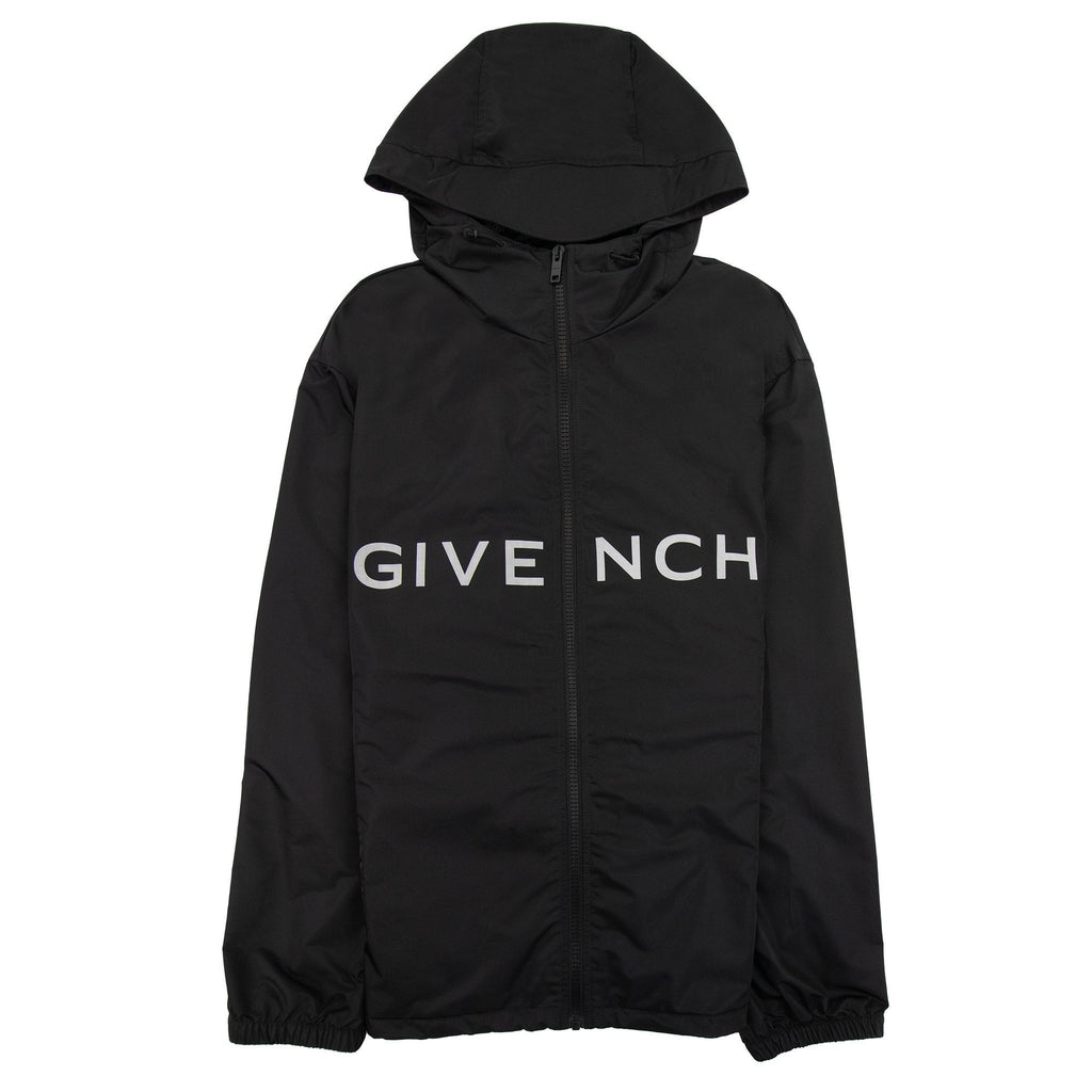 Givenchy Technical Fabric Logo Windbreaker Black 001