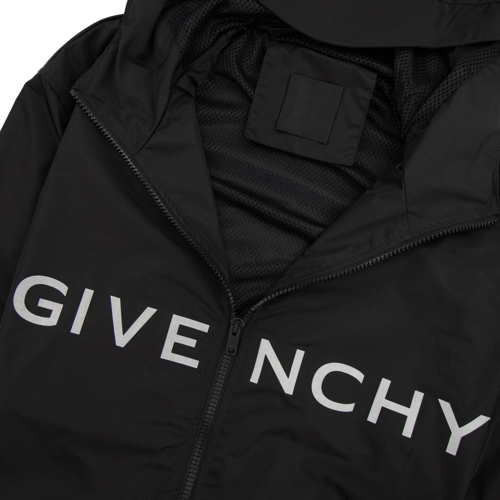 Givenchy Technical Fabric Logo Windbreaker Black 001