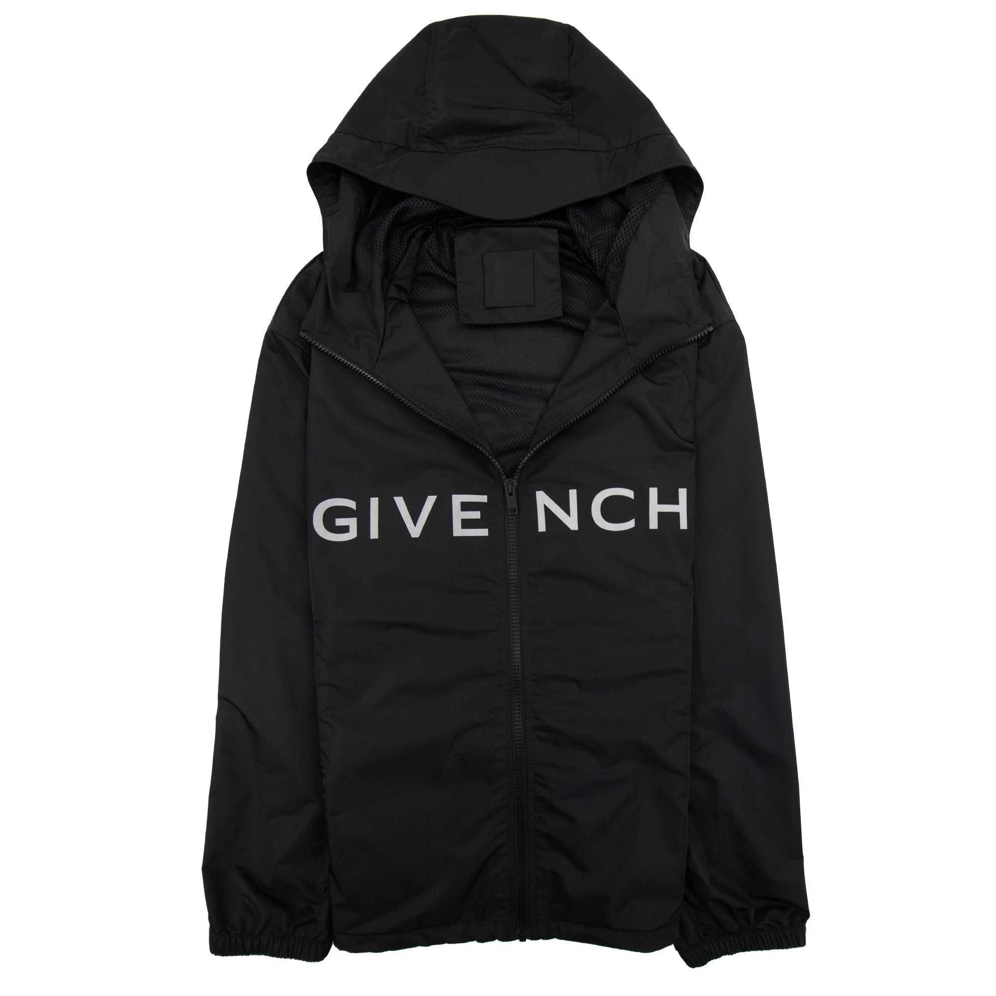 Givenchy Technical Fabric Logo Windbreaker Black 001