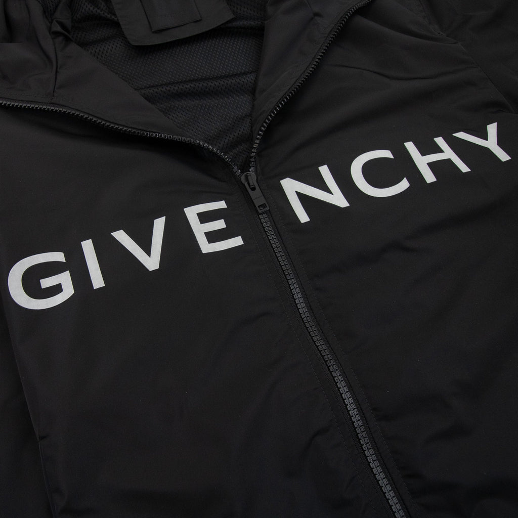 Givenchy Technical Fabric Logo Windbreaker Black 001