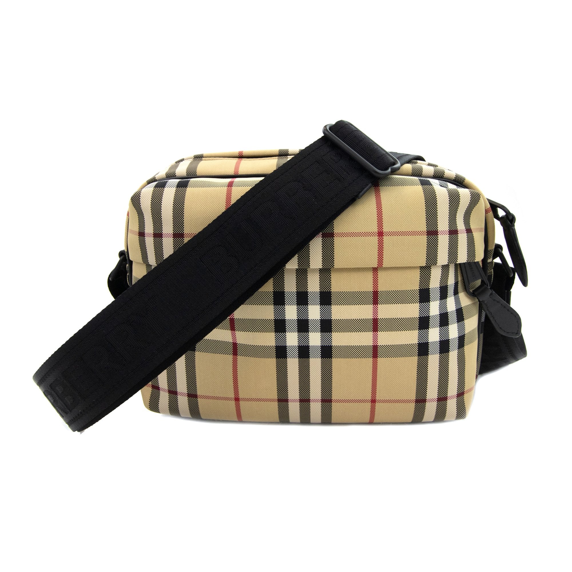 Burberry Paddy N Vintage Check Cross Body Bag Archive Beige