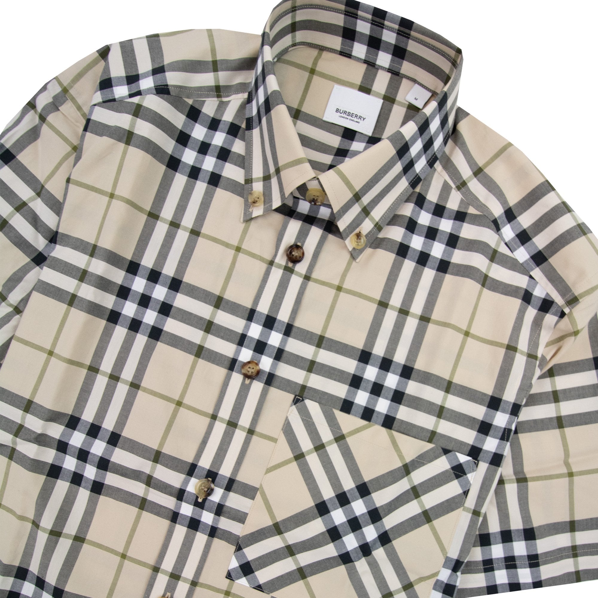 Burberry Soft Fawn Check Ss Shirt Soft Fawn Check