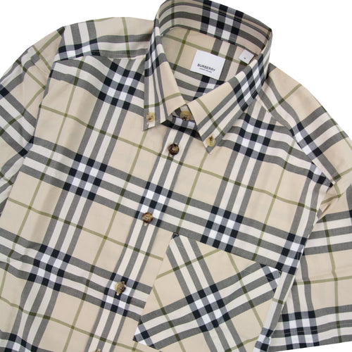Burberry Soft Fawn Check Ss Shirt Soft Fawn Check