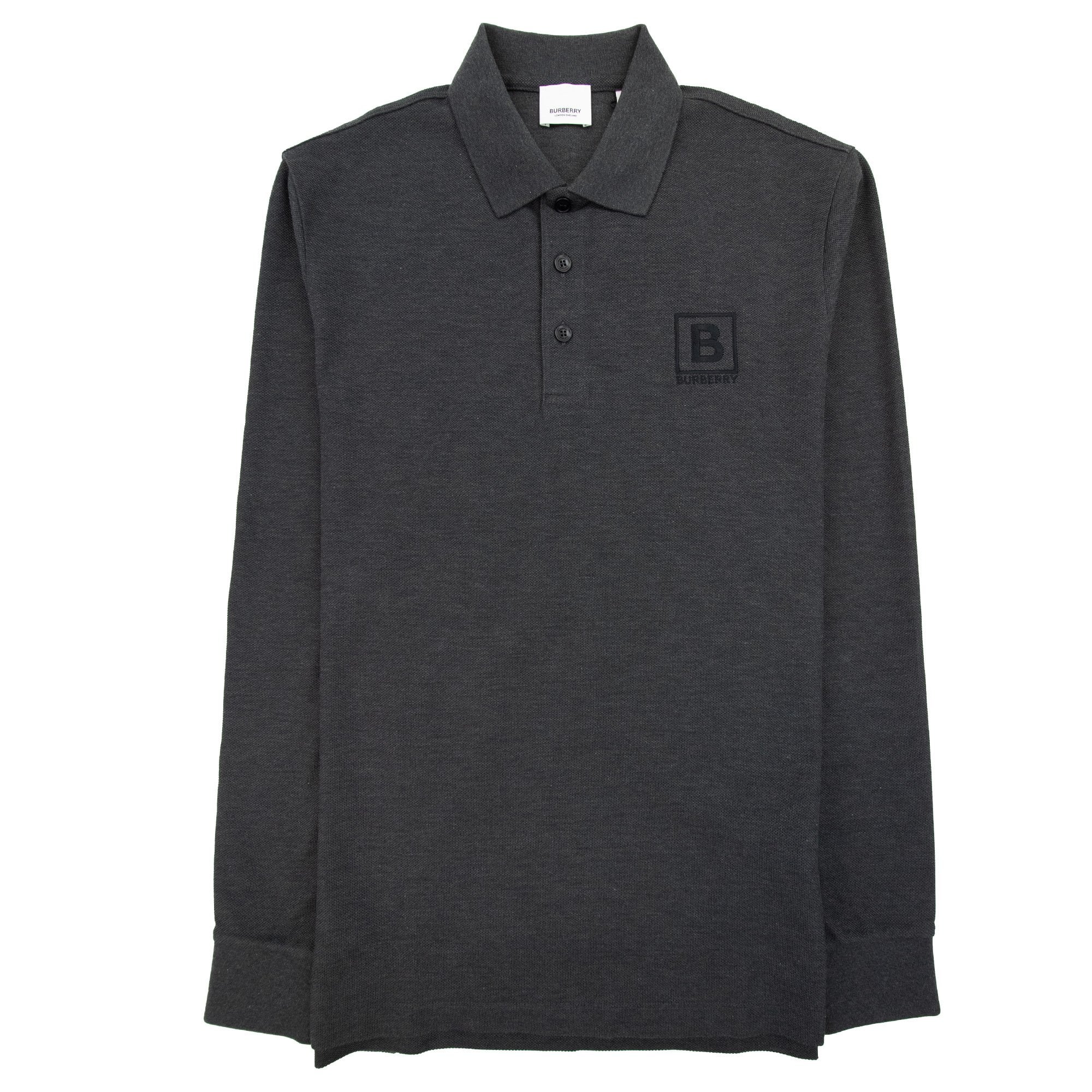 Burberry Gateforth L/s Polo Charcoal