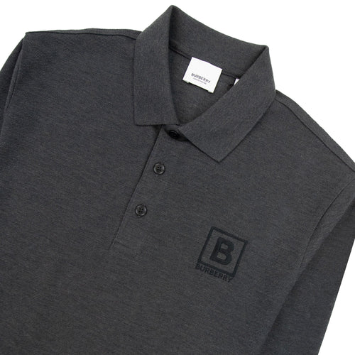Burberry Gateforth L/s Polo Charcoal