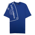Dolce & Gabbana Logo Print Plaque T Shirt Blue B5460