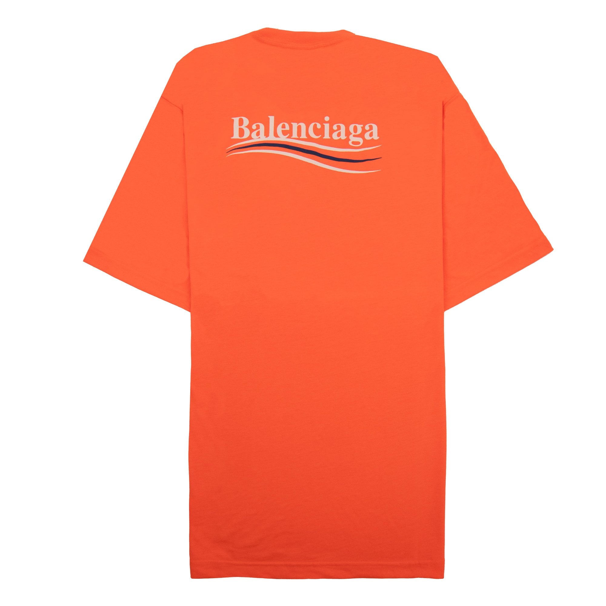 Balenciaga Political Campaign Reg Fit T-shirt Orange