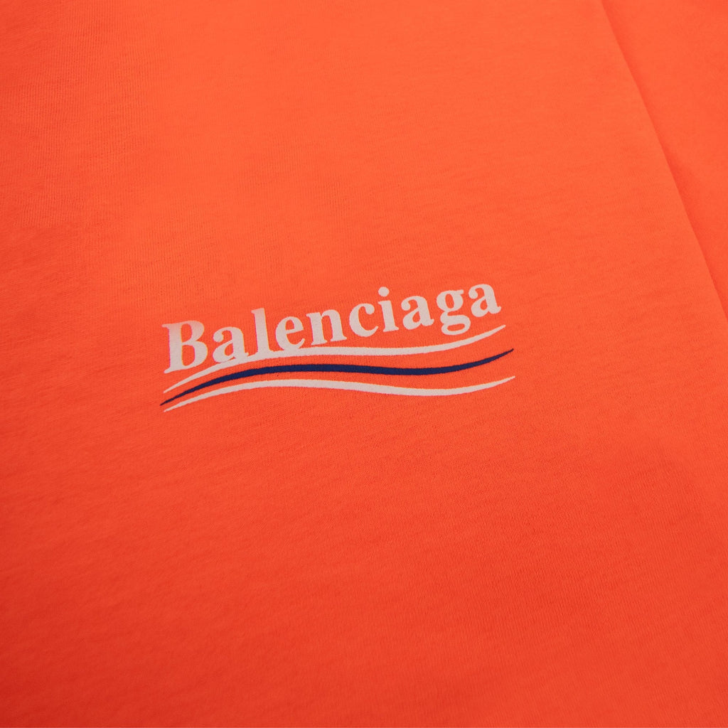 Balenciaga Political Campaign Reg Fit T-shirt Orange
