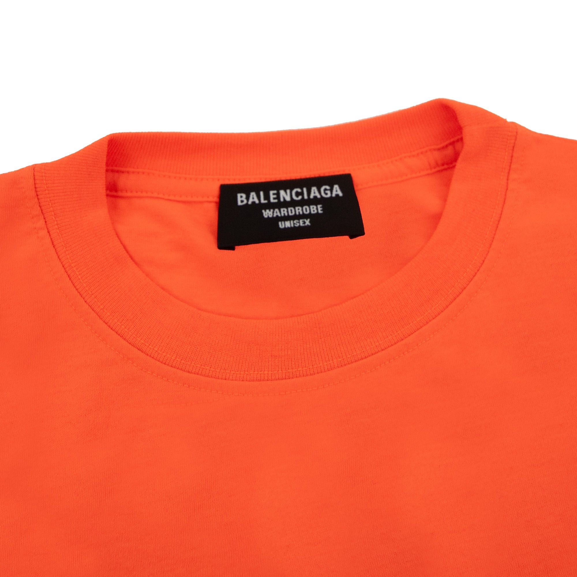 Balenciaga Political Campaign Reg Fit T-shirt Orange