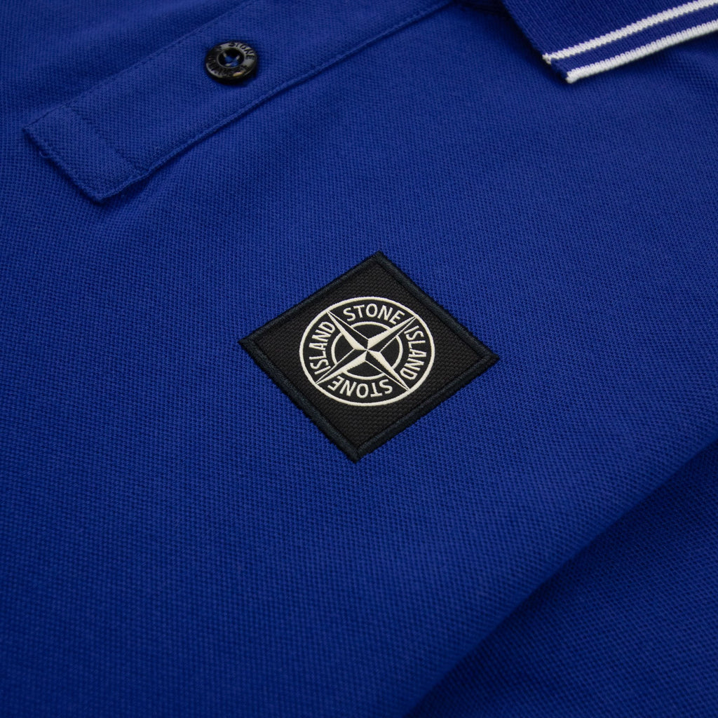 Stone Island Polo Ss Kids Blue V0022