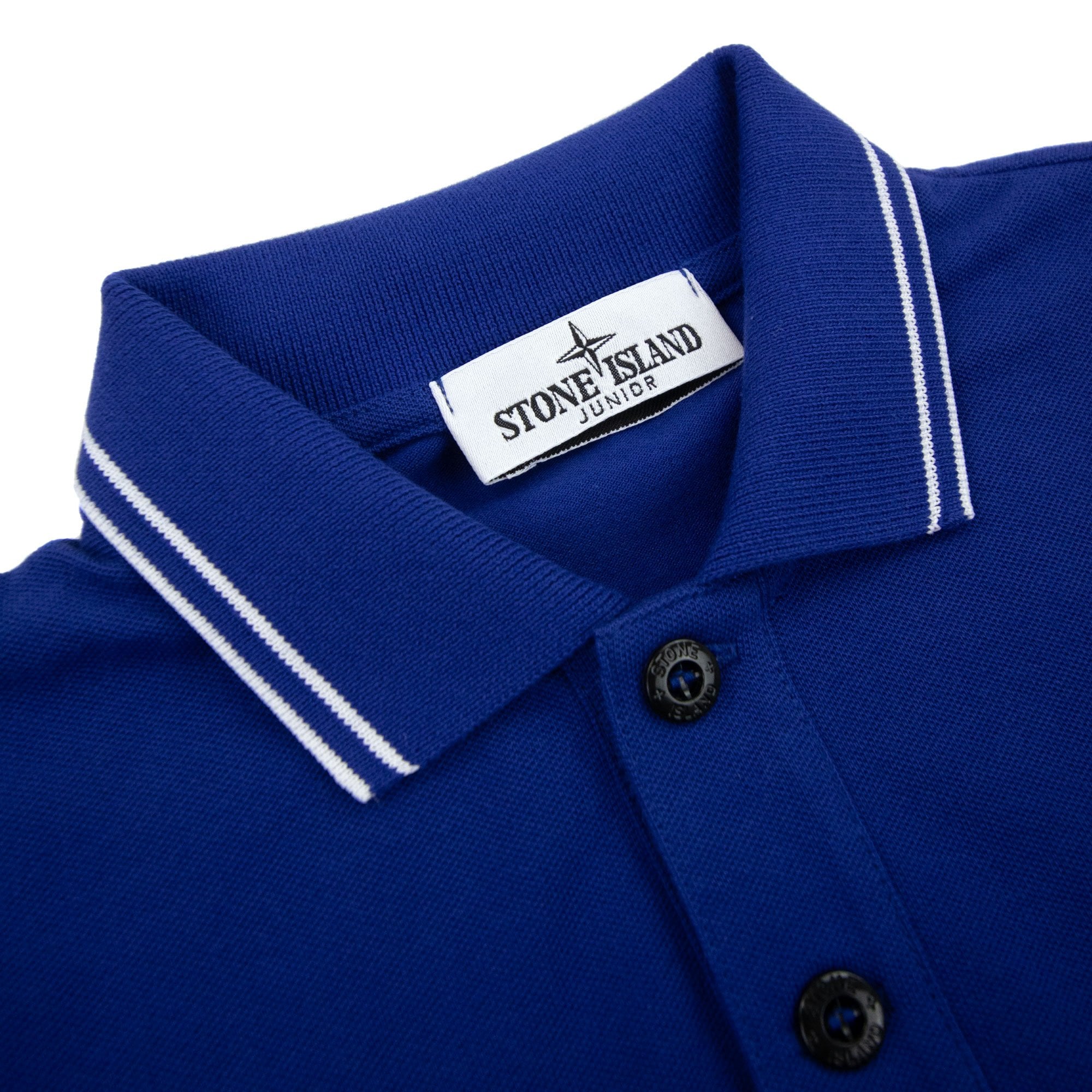 Stone Island Polo Ss Kids Blue V0022