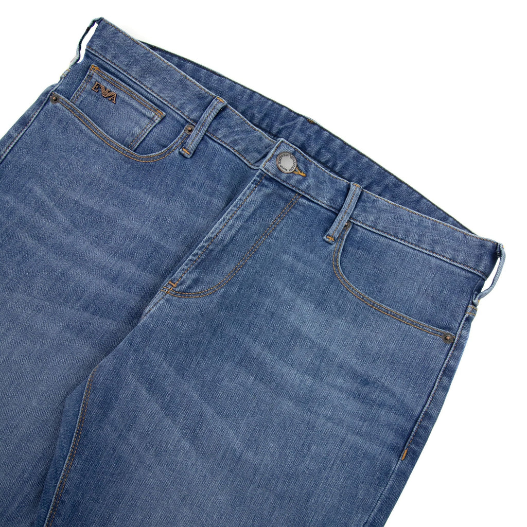 Emporio Armani J06 11.5 Oz Slim Fit Comfort Denim Jeans Denim Blue 0943