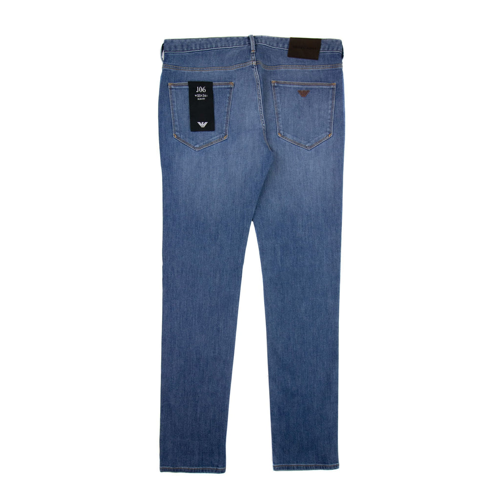 Emporio Armani J06 11.5 Oz Slim Fit Comfort Denim Jeans Denim Blue 0943