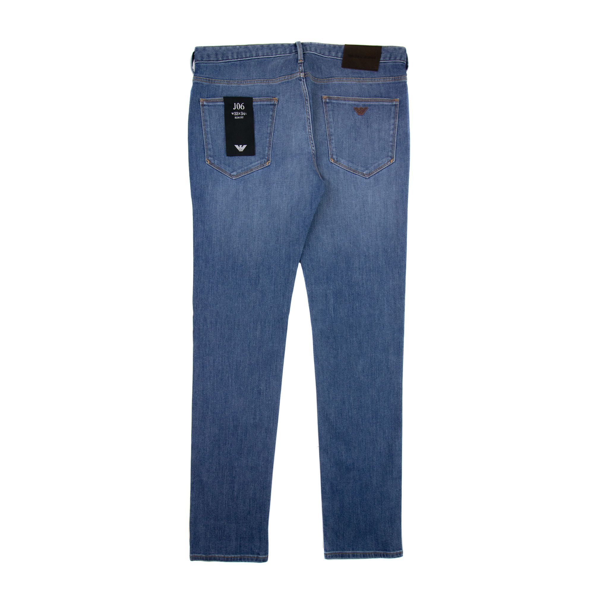 Emporio Armani J06 11.5 Oz Slim Fit Comfort Denim Jeans Denim Blue 0943