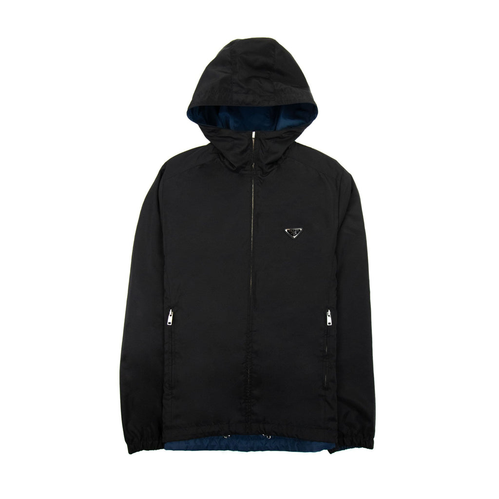 Prada Re-nylon Blouson Reversible Jacket Black/Blue