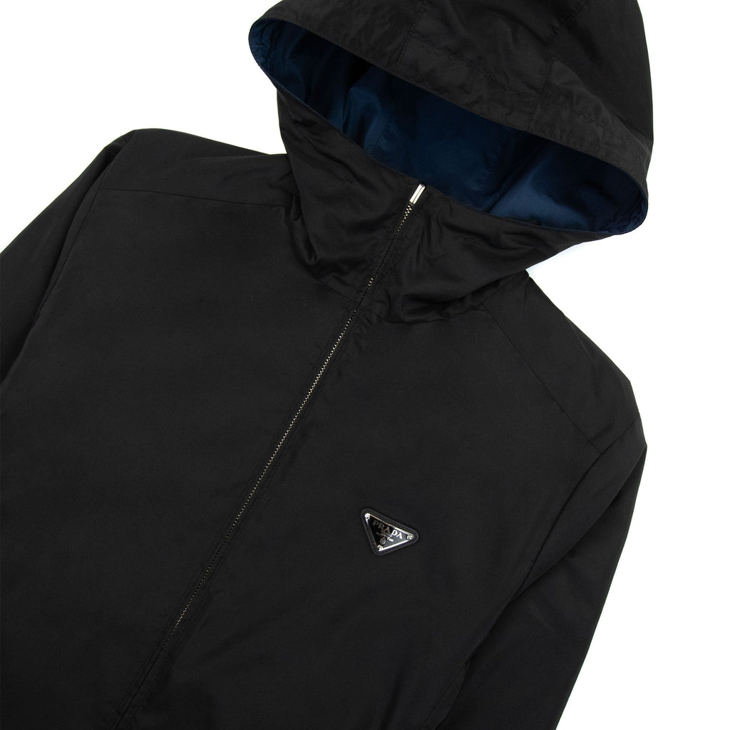 Prada Re-nylon Blouson Reversible Jacket Black/Blue