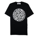 Stone Island Junior 21071 Camo Reflective Logo T Shirt Black V0029