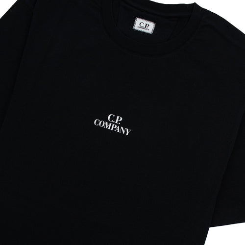 Cp Company 30/1 Graphic T Shirt Black 999