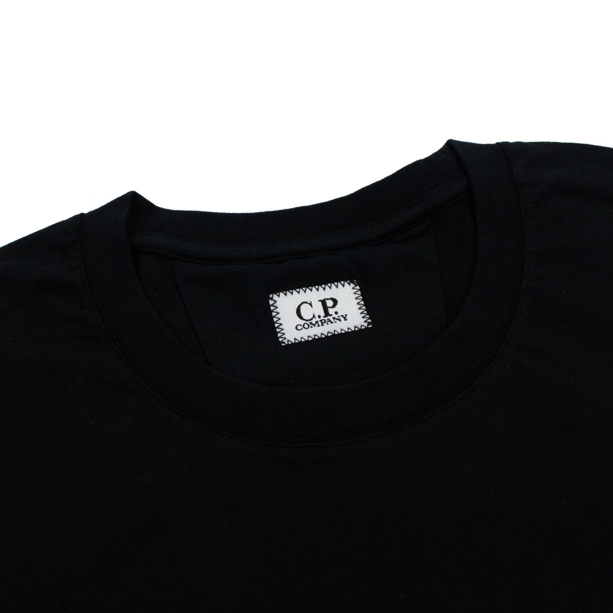 Cp Company 30/1 Graphic T Shirt Black 999